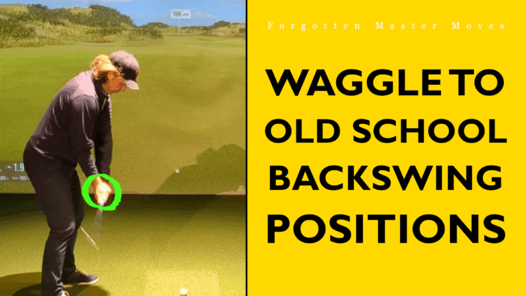 Waggle to train Backswing