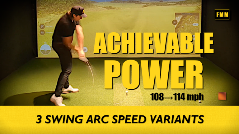 Achievable Power - Testing 3 Swing Arc Speed Variants 3